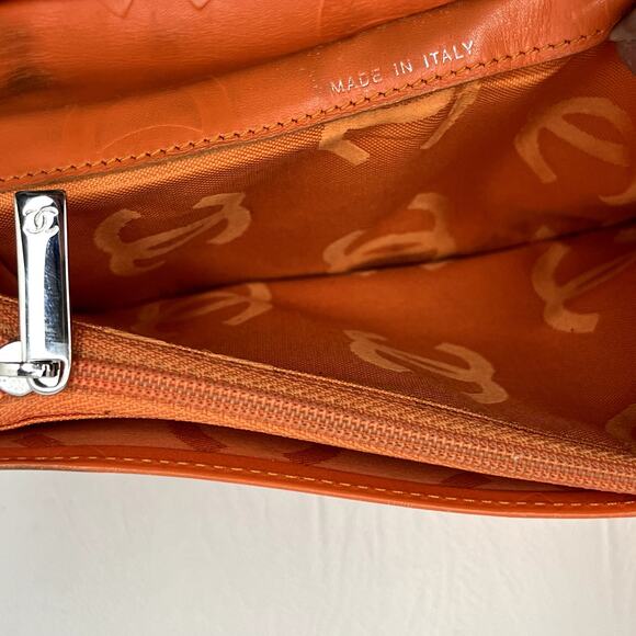 Chanel Quilted Long Wallet - Classic CC Logo -Camel/Beige - Orange CC Interior - Picture 6 of 13